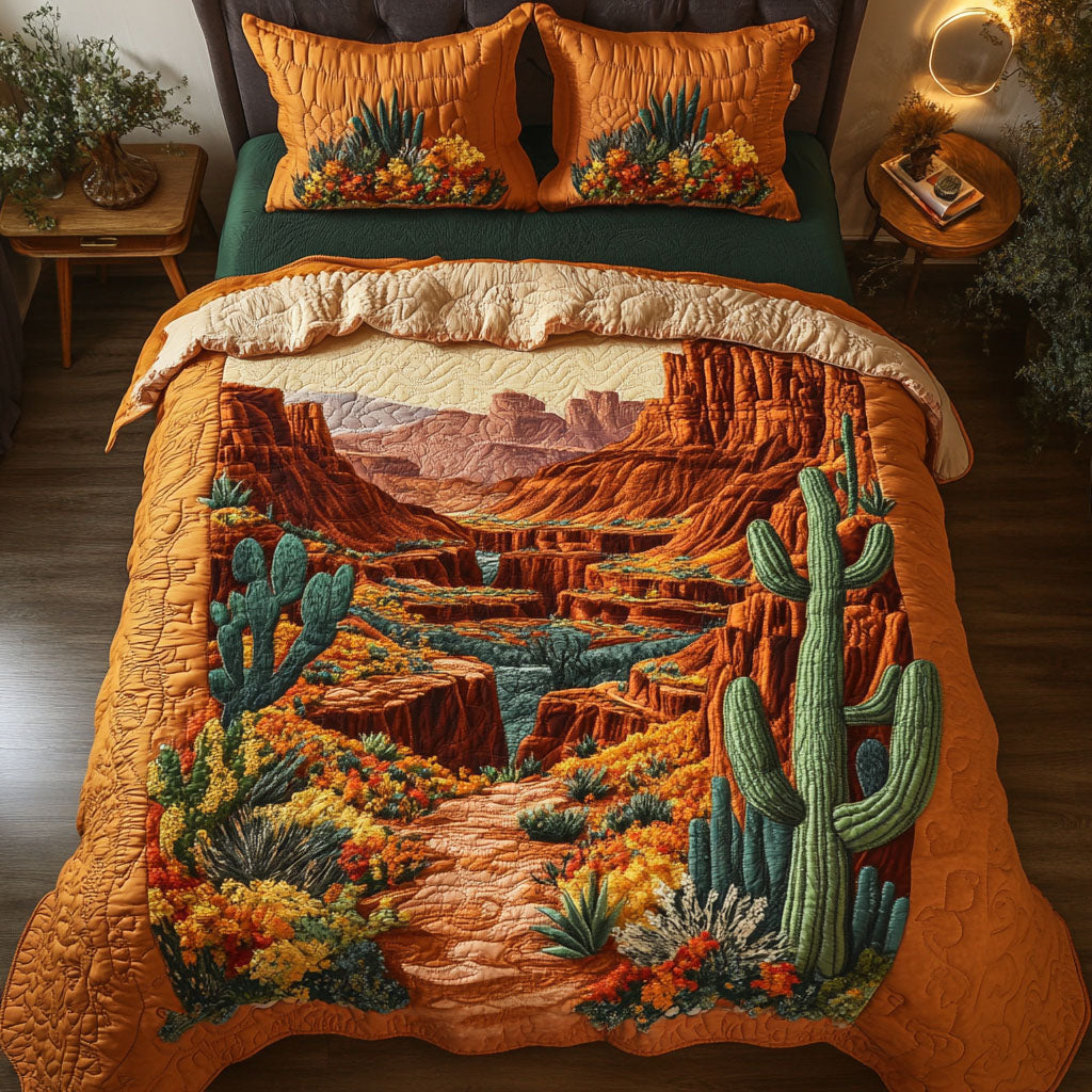 Arizona Desert Bloom Quilted Bedding Set Duvet Cover Bedspread Cactus Theme Gifts Arizona Desert Bloom Quilted Bedding Set Duvet Cover Bedspread Cactus Theme Gifts