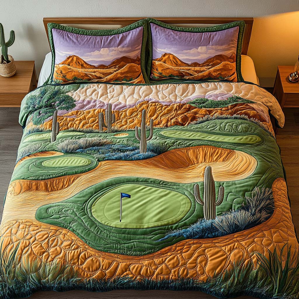 Arizona Golf Dreamscape Quilted Bedding Set Duvet Cover Bedspreads Cactus Gifts For Her Arizona Golf Dreamscape Quilted Bedding Set Duvet Cover Bedspreads Cactus Gifts For Her
