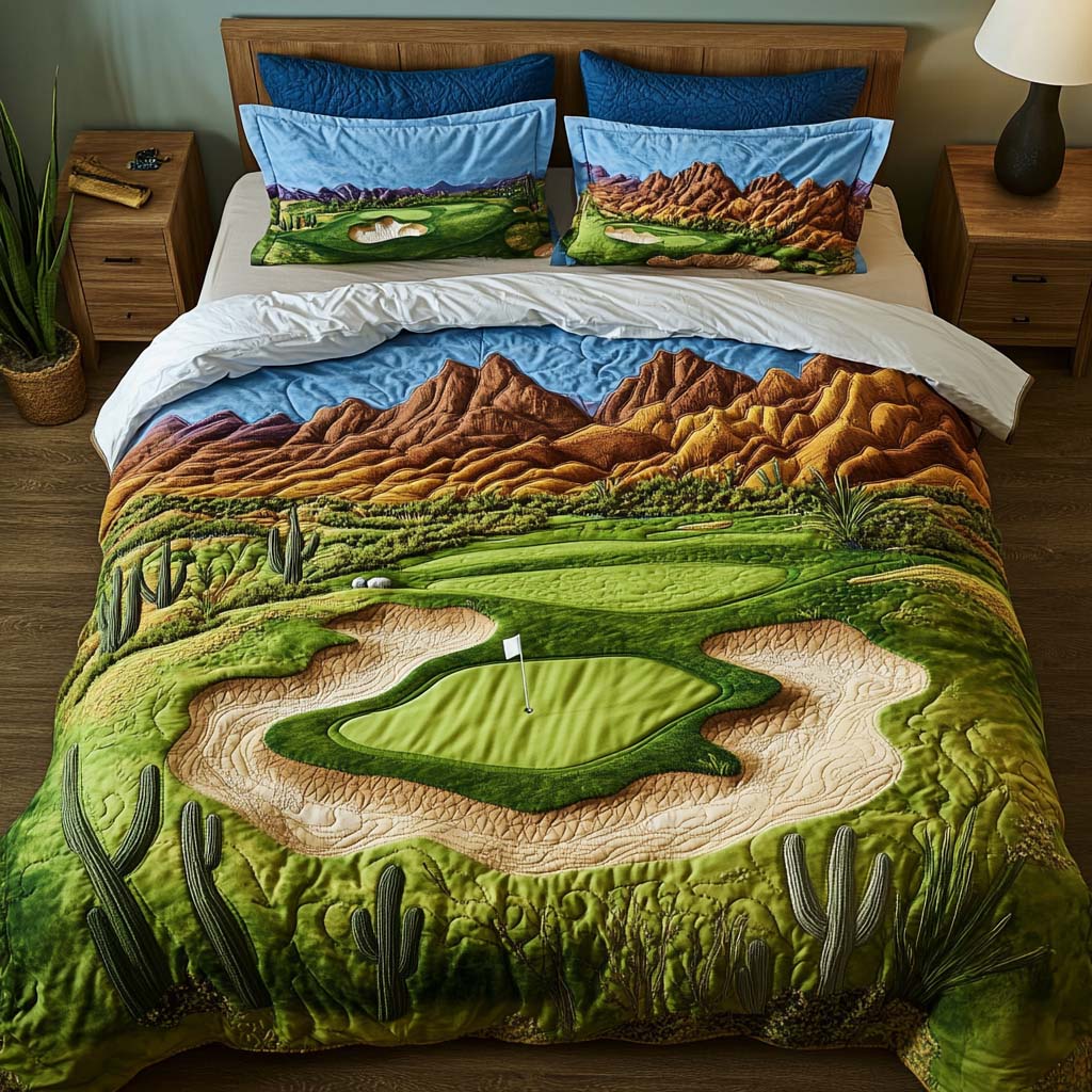 Arizona Golf Escape Quilted Bedding Set Duvet Cover Bedspreads Unique Cactus Gifts Arizona Golf Escape Quilted Bedding Set Duvet Cover Bedspreads Unique Cactus Gifts