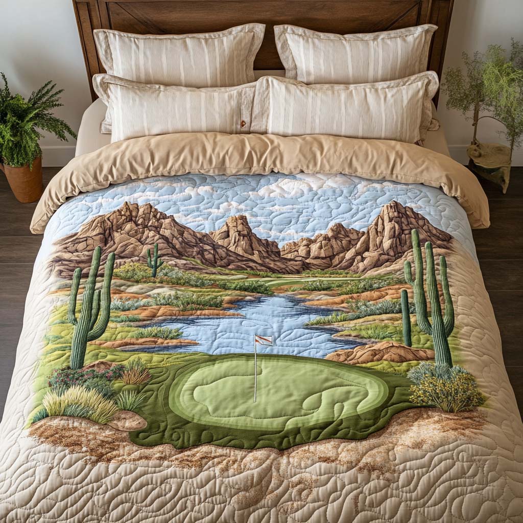 Arizona Golf Mirage Quilted Bedding Set Duvet Cover Bedspreads Cactus Inspired Gifts Arizona Golf Mirage Quilted Bedding Set Duvet Cover Bedspreads Cactus Inspired Gifts