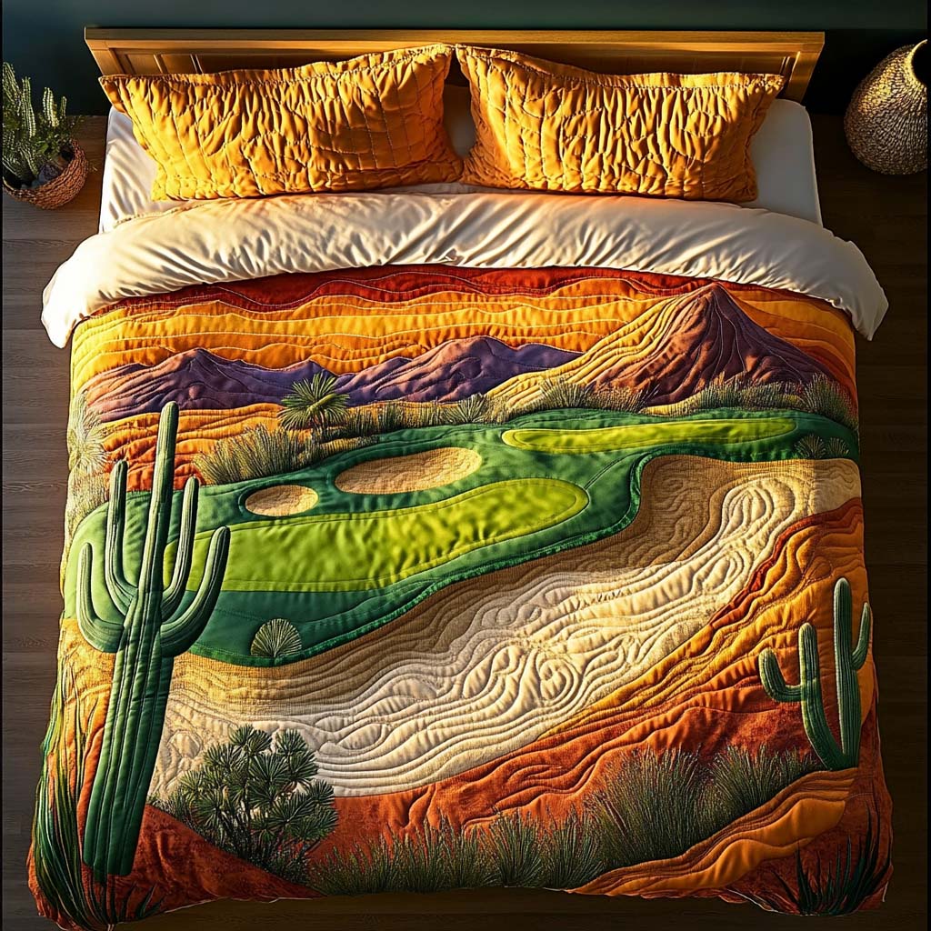 Arizona Golf Rangeview Quilted Bedding Set Duvet Cover Bedspreads Succulent Themed Gifts Arizona Golf Rangeview Quilted Bedding Set Duvet Cover Bedspreads Succulent Themed Gifts