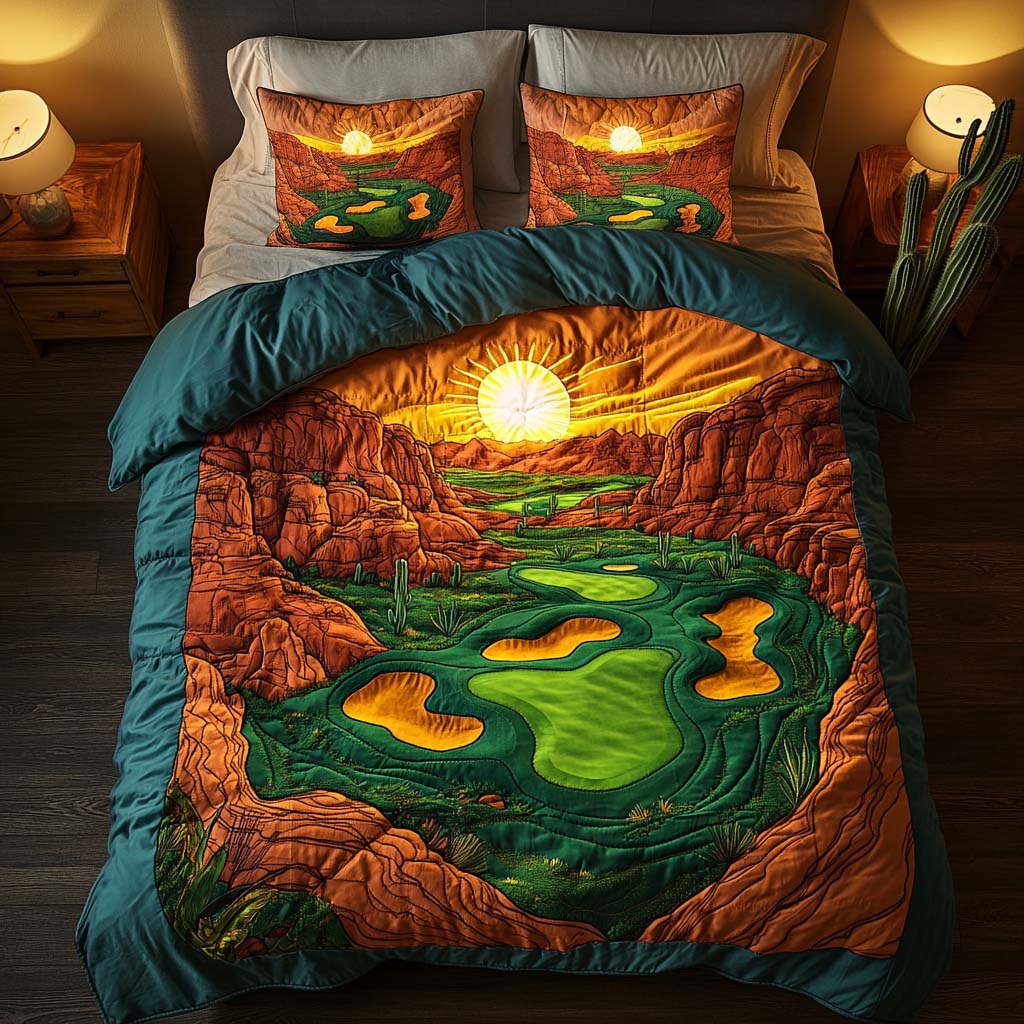 Arizona Golf Vibes Quilted Bedding Set Duvet Cover Bedspreads Cactus Gifts For Him Arizona Golf Vibes Quilted Bedding Set Duvet Cover Bedspreads Cactus Gifts For Him