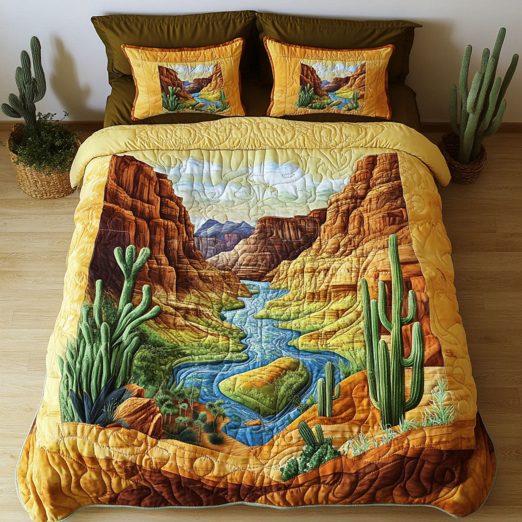 Arizona River Flow Quilted Bedding Set Duvet Cover Bedspread Cactus Related Gifts For Friends Arizona River Flow Quilted Bedding Set Duvet Cover Bedspread Cactus Related Gifts For Friends