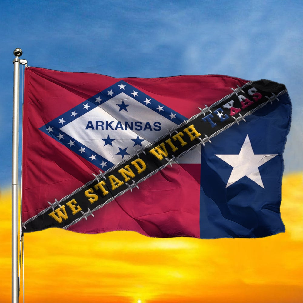 Arkansas We Stand With Texas Flag Arkansas State Backing Texas Flag Merchandise Arkansas We Stand With Texas Flag Arkansas State Backing Texas Flag Merchandise