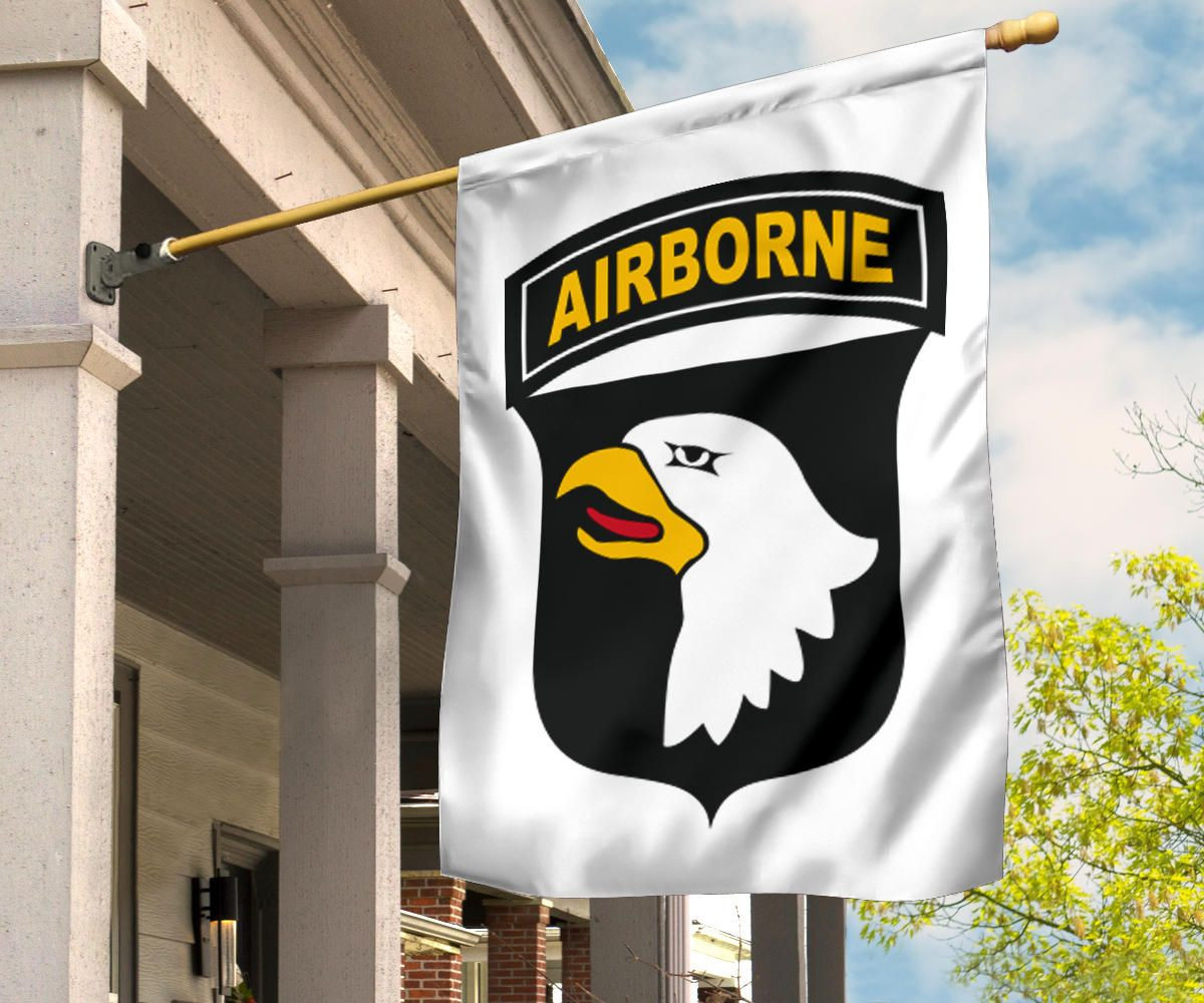 Army 101st Airborne Flag Eagle Emblems 327 HHC Flag Decor Veterans Day Gift Idea Army 101st Airborne Flag Eagle Emblems 327 HHC Flag Decor Veterans Day Gift Idea