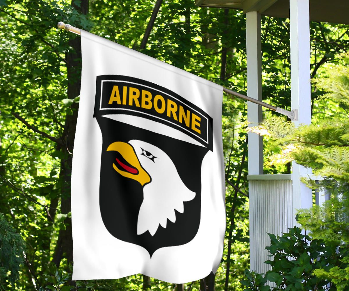 Army 101st Airborne Flag Eagle Emblems 327 HHC Flag Decor Veterans Day Gift Idea Army 101st Airborne Flag Eagle Emblems 327 HHC Flag Decor Veterans Day Gift Idea