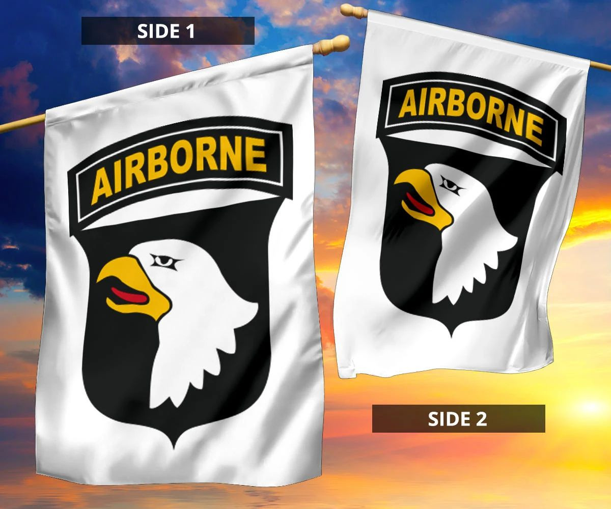 Army 101st Airborne Flag Eagle Emblems 327 HHC Flag Decor Veterans Day Gift Idea Army 101st Airborne Flag Eagle Emblems 327 HHC Flag Decor Veterans Day Gift Idea