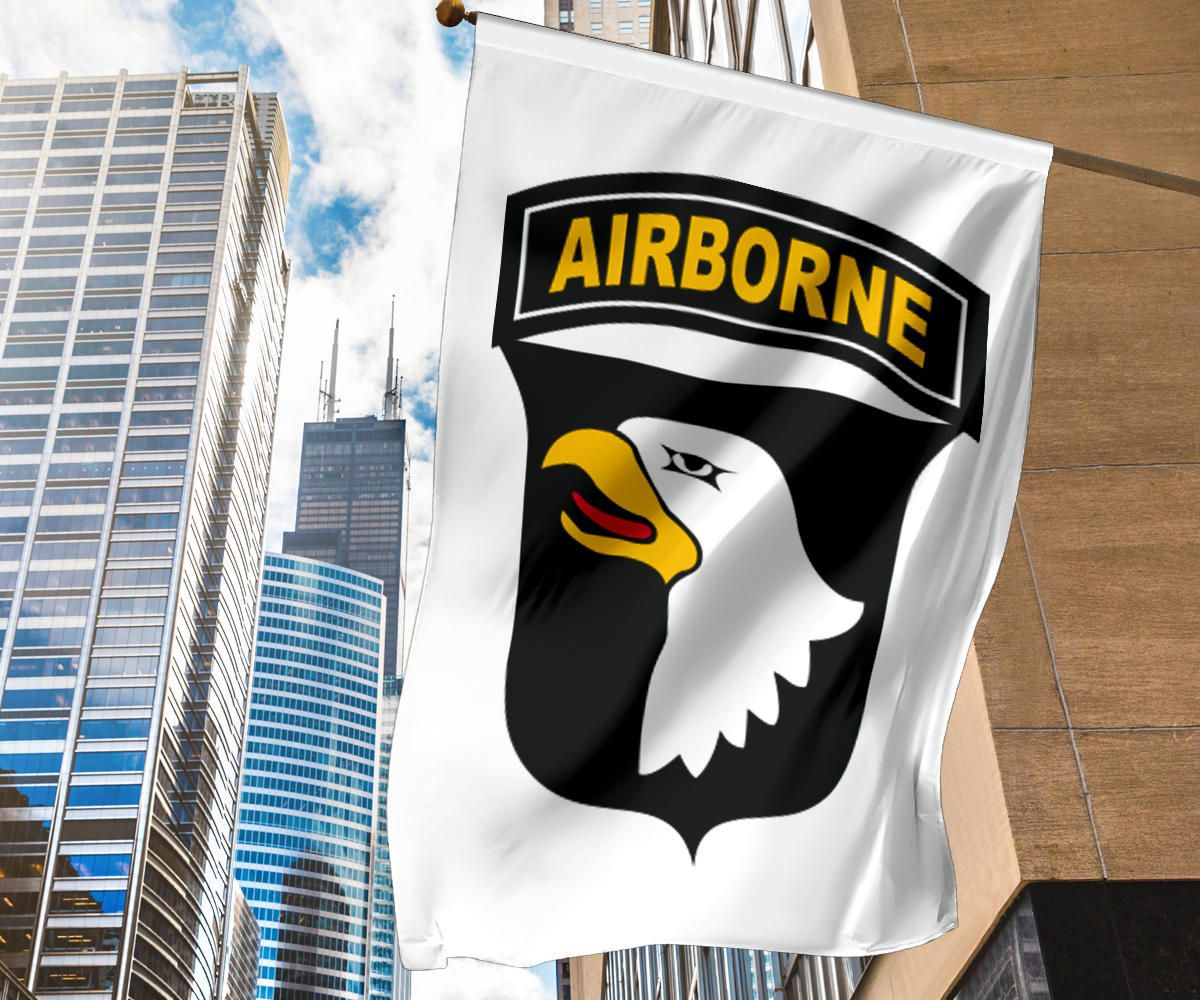 Army 101st Airborne Flag Eagle Emblems 327 HHC Flag Decor Veterans Day Gift Idea Army 101st Airborne Flag Eagle Emblems 327 HHC Flag Decor Veterans Day Gift Idea