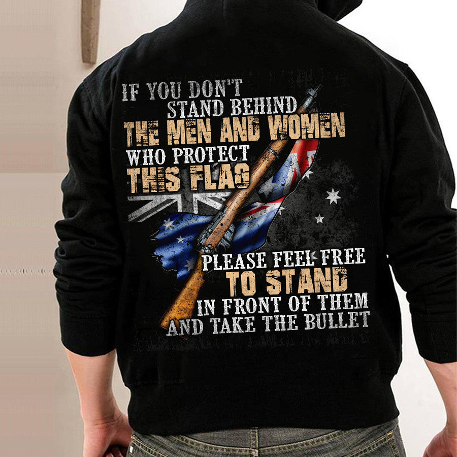 Australia If You Don't Stand Behind The Men And Women Shirt Gifts For Patriots