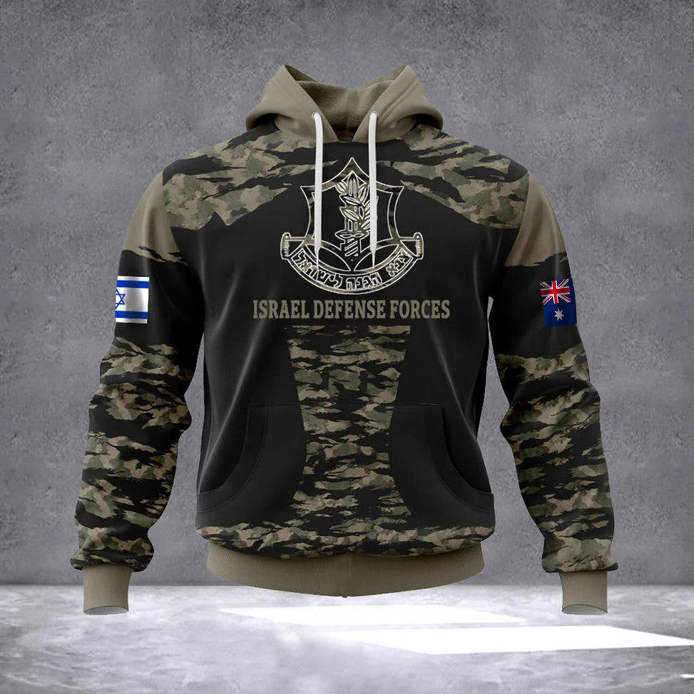 Australia Stand With Israel Hoodie Israel Defense Forces Hoodie Camo Clothing For Australian Australia Stand With Israel Hoodie Israel Defense Forces Hoodie Camo Clothing For Australian