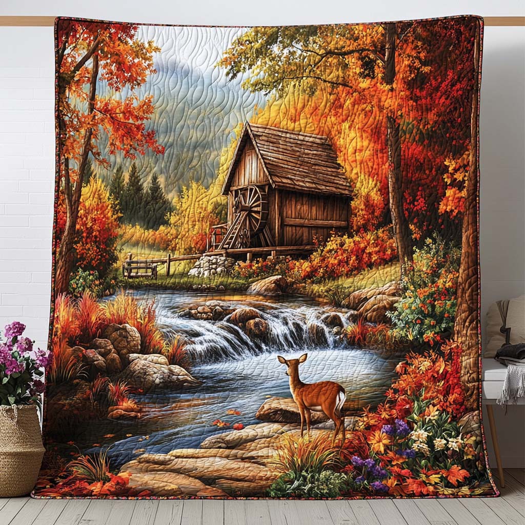 Autumn Dream View Quilted Blanket Cute Colorful Blanket Fall Autumn Gifts For Him Autumn Dream View Quilted Blanket Cute Colorful Blanket Fall Autumn Gifts For Him