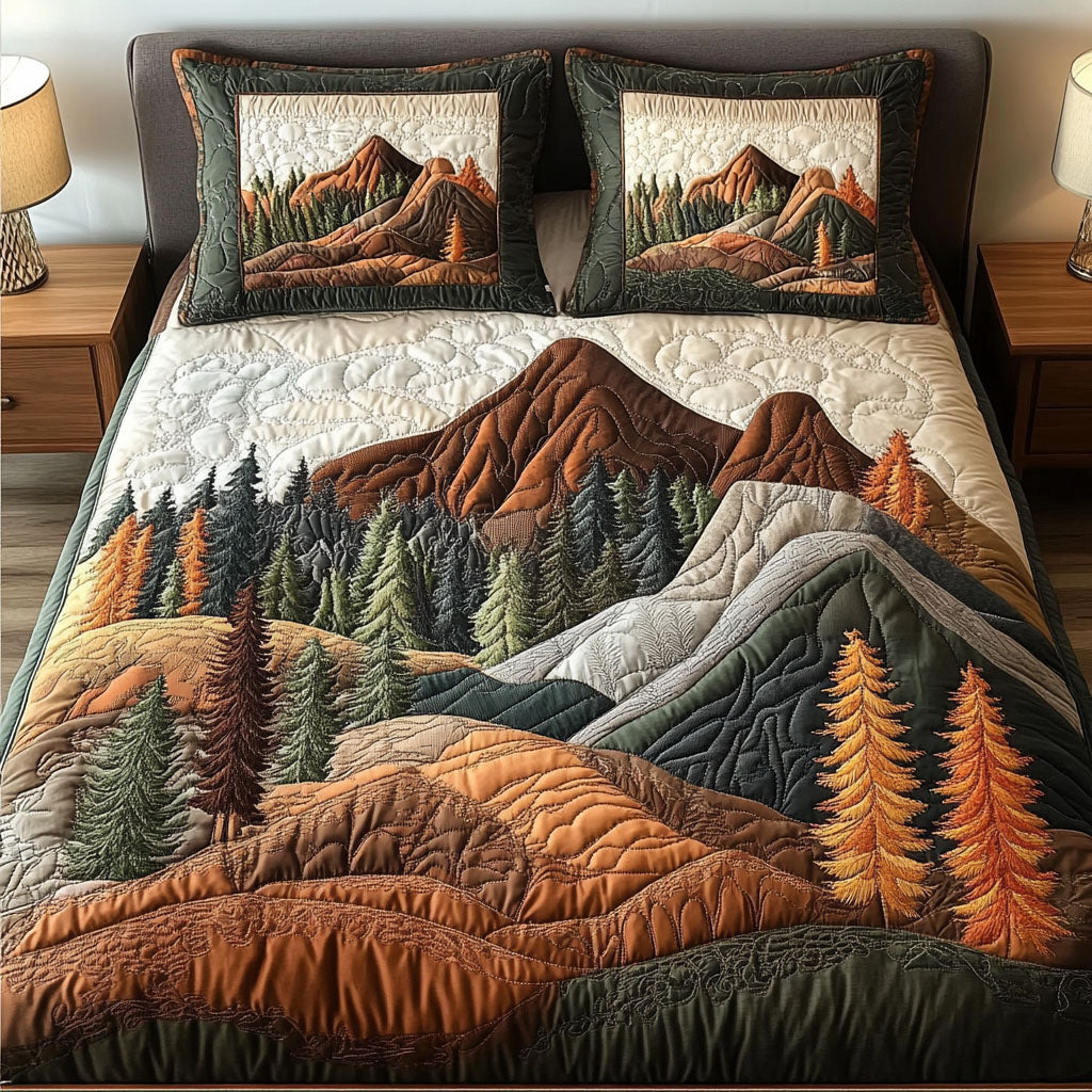 Autumn Peaks Quilted Bedding Set Duvet Cover Bedspread Best Christmas Presents For Grandmothers Autumn Peaks Quilted Bedding Set Duvet Cover Bedspread Best Christmas Presents For Grandmothers
