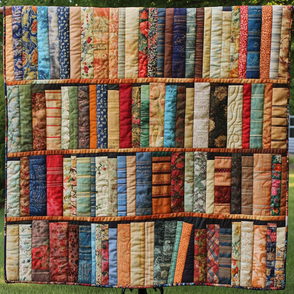 Autumn Rhythm Quilted Blanket Cute Colorful Blanket Great Book Lover Gift Ideas Autumn Rhythm Quilted Blanket Cute Colorful Blanket Great Book Lover Gift Ideas