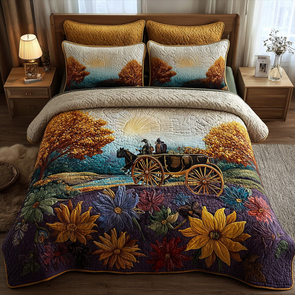 Autumn Road Quilted Bedding Set Duvet Cover Bed Sheet Set Christmas Gift Exchange Ideas For Families Autumn Road Quilted Bedding Set Duvet Cover Bed Sheet Set Christmas Gift Exchange Ideas For Families