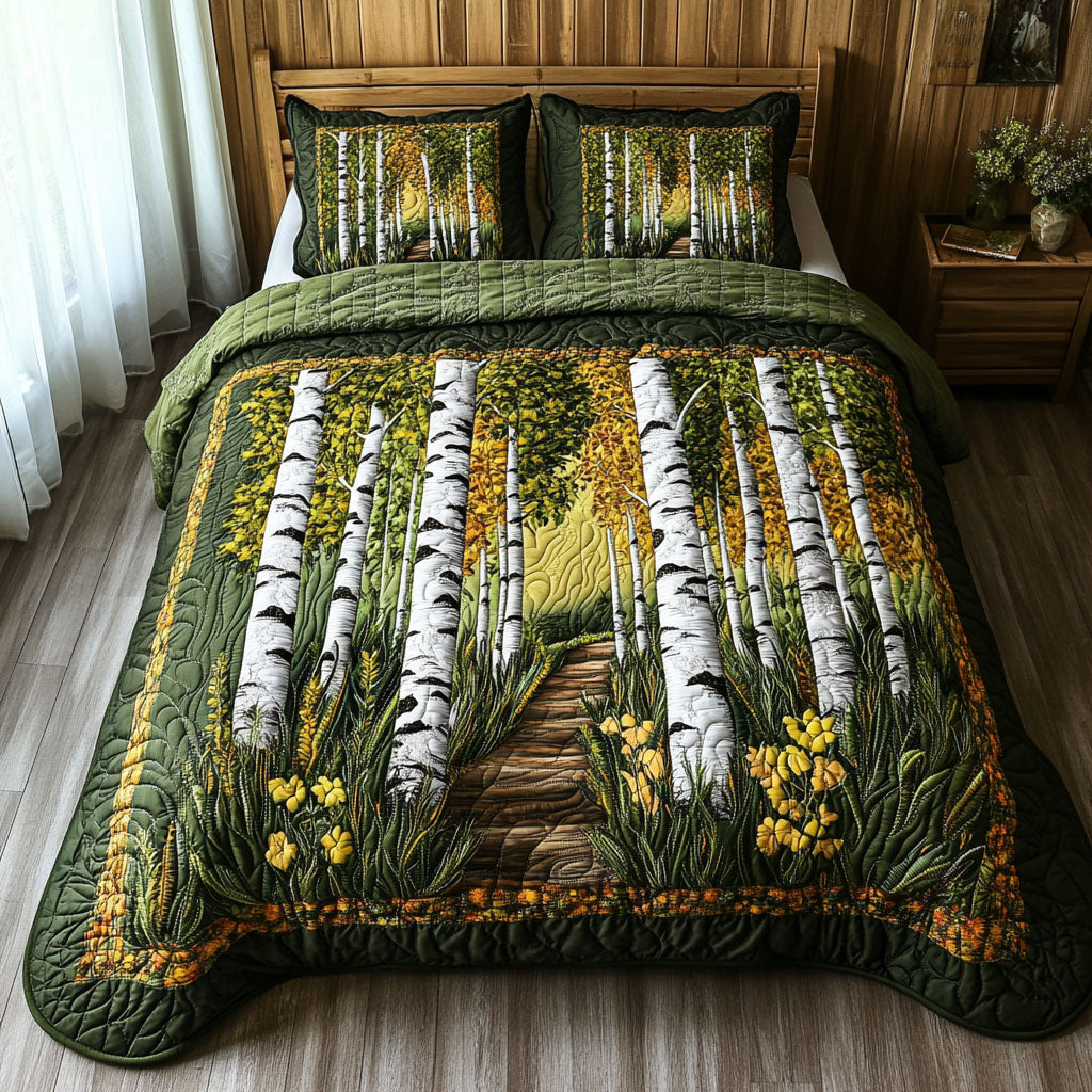 Autumn Walk Quilted Bedding Set Duvet Cover Bedspread Nanna Christmas Gifts Autumn Walk Quilted Bedding Set Duvet Cover Bedspread Nanna Christmas Gifts