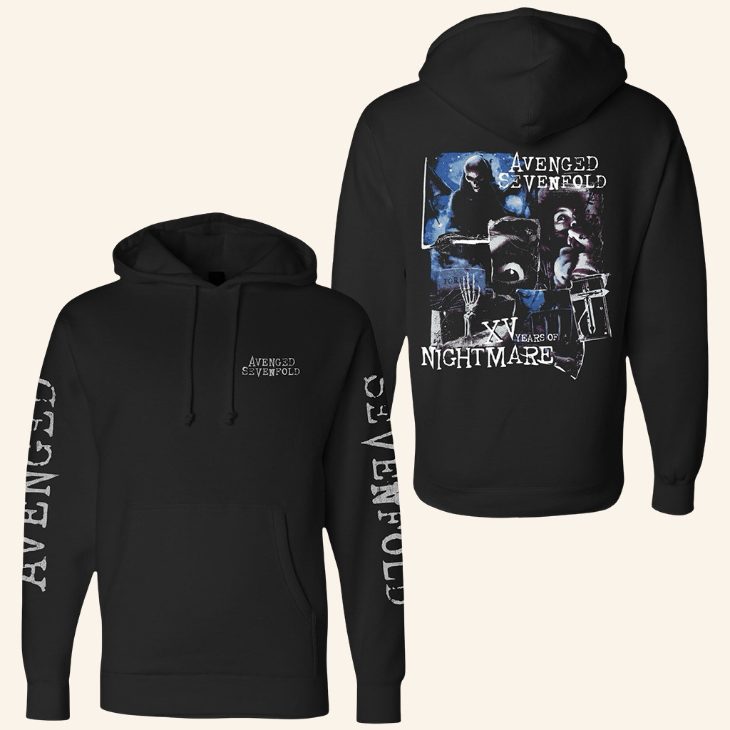 Avenged Sevenfold Merch 15 Years Of Nightmare Hoodie Cool Gifts For Music Lovers Avenged Sevenfold Merch 15 Years Of Nightmare Hoodie Cool Gifts For Music Lovers