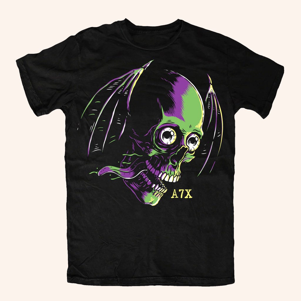 Avenged Sevenfold Merch A7X Psycho Skull T-Shirt Unique Gift For Him