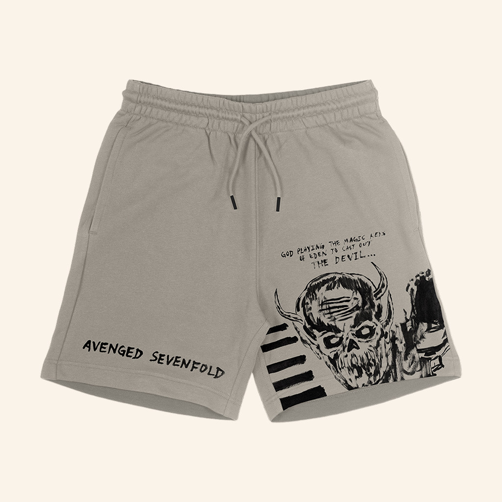 Avenged Sevenfold Merch Cast Out The Devil Shorts Gift Ideas For Music Lovers Avenged Sevenfold Merch Cast Out The Devil Shorts Gift Ideas For Music Lovers