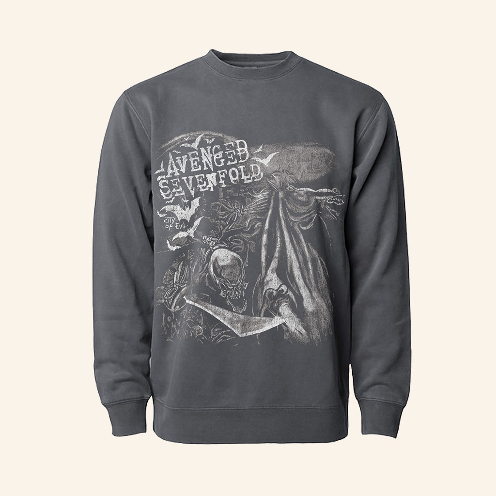 Avenged Sevenfold Merch City Of Devil Sweatshirt Gifts For Music Enthusiasts Avenged Sevenfold Merch City Of Devil Sweatshirt Gifts For Music Enthusiasts