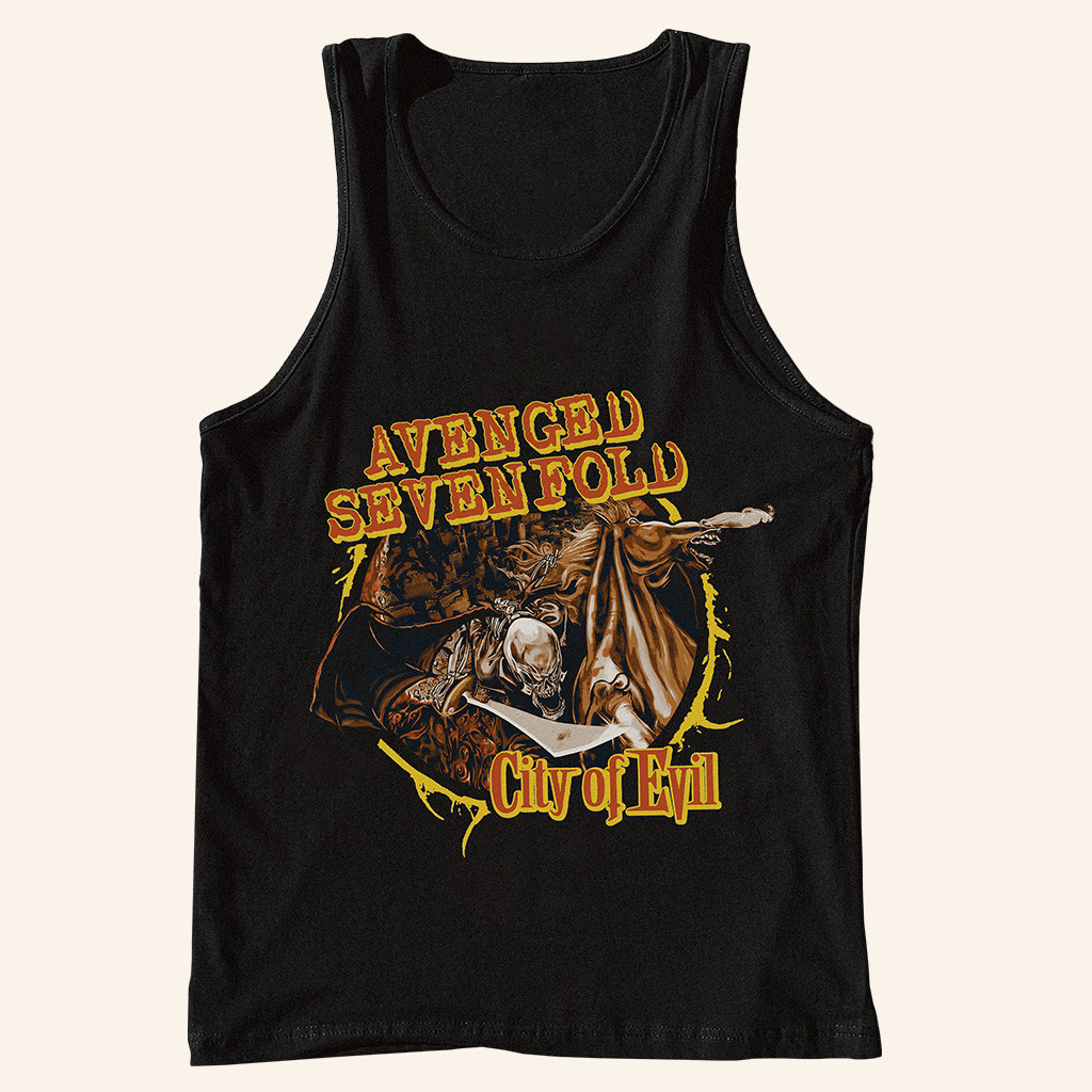 Avenged Sevenfold Merch City Of Devil Tank Top Music Gift Ideas For Guys Avenged Sevenfold Merch City Of Devil Tank Top Music Gift Ideas For Guys