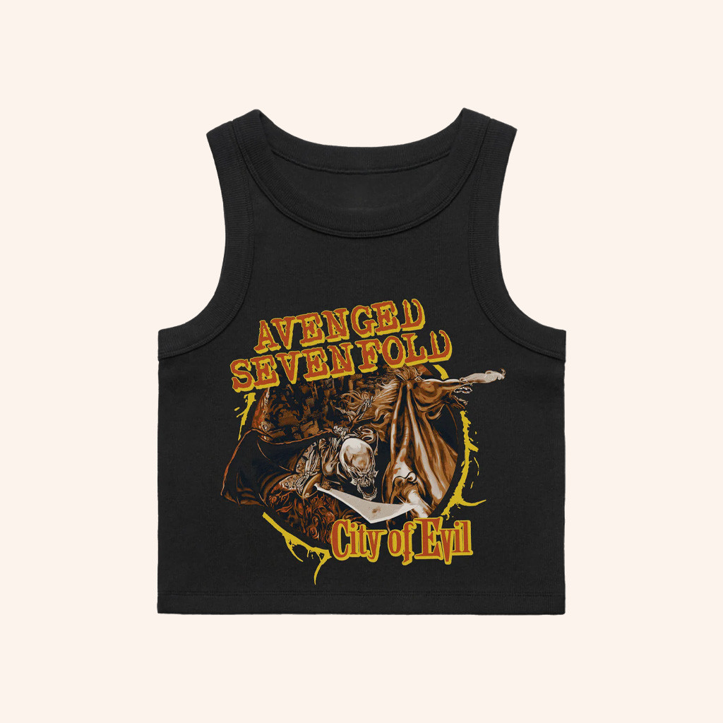 Avenged Sevenfold Merch City Of Evil Tank Top Best Christmas Gifts For Her Avenged Sevenfold Merch City Of Evil Tank Top Best Christmas Gifts For Her