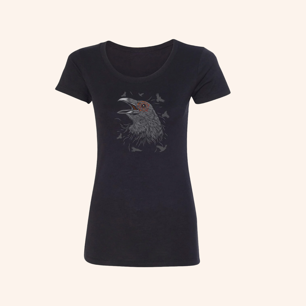 Avenged Sevenfold Merch Crow Black T-Shirt Christmas Present Ideas For Women