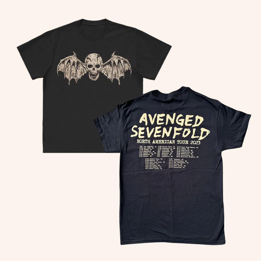 Avenged Sevenfold Merch Deathbat Tour 2023 T-Shirt Best Gifts For Music Lovers Avenged Sevenfold Merch Deathbat Tour 2023 T-Shirt Best Gifts For Music Lovers