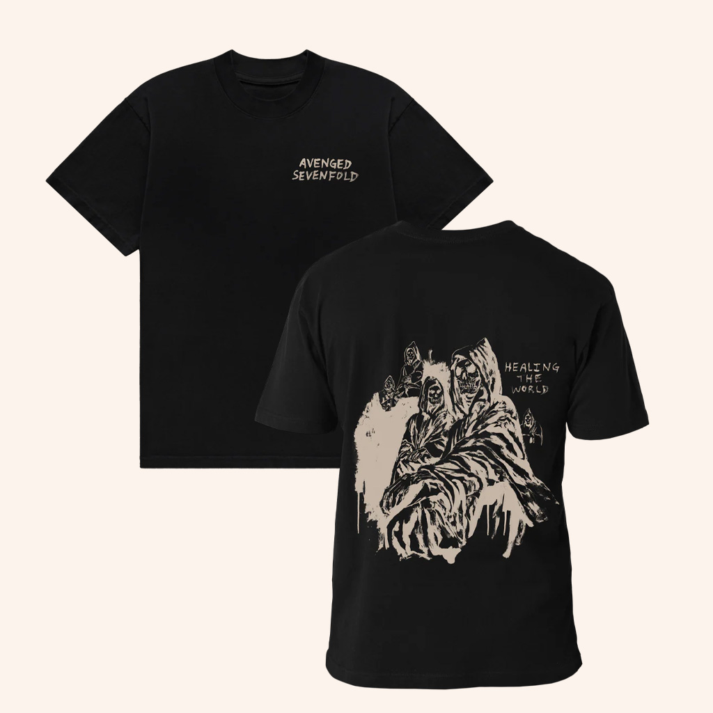 Avenged Sevenfold Merch Healing The World T-Shirt Music Lover Gift Ideas For Him Avenged Sevenfold Merch Healing The World T-Shirt Music Lover Gift Ideas For Him