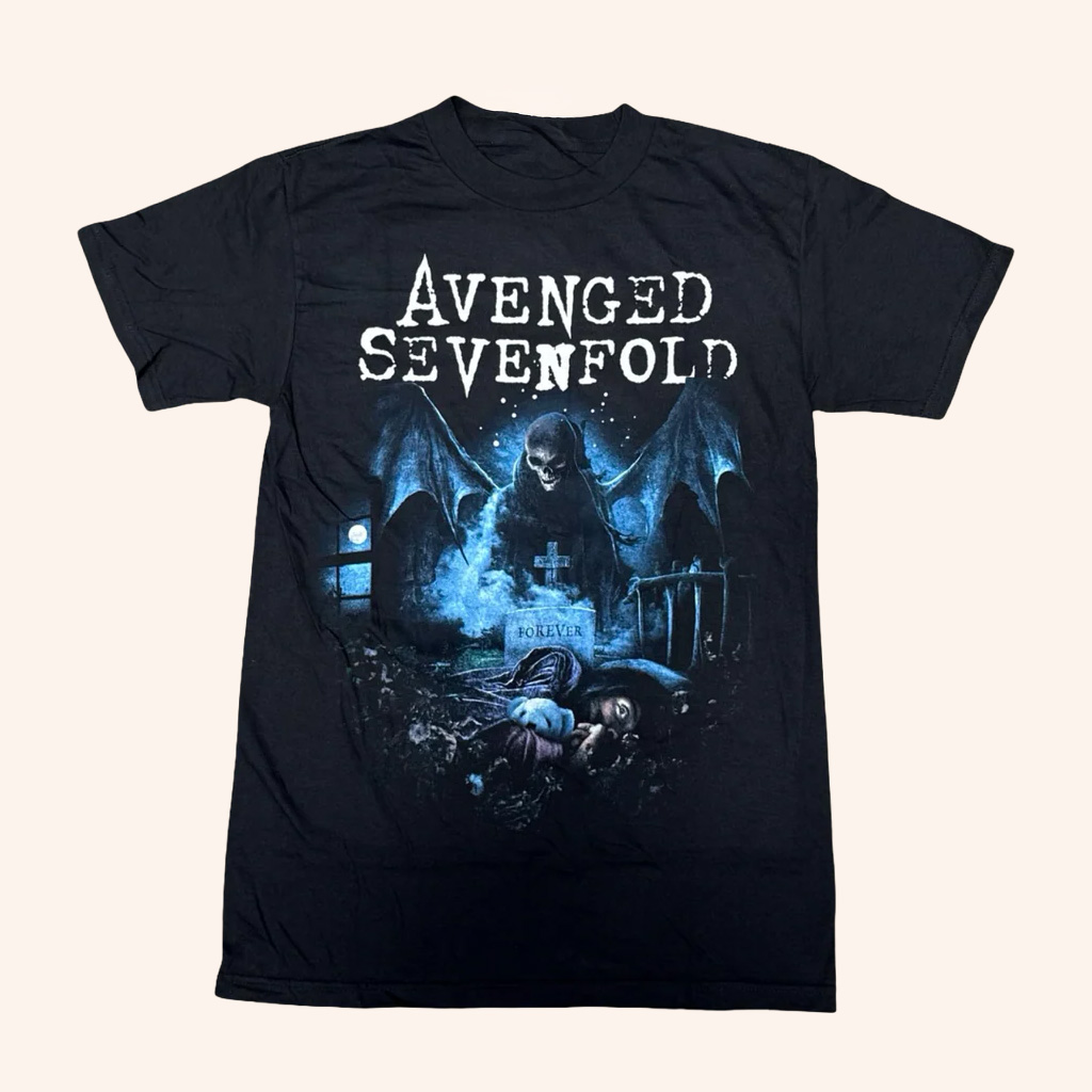 Avenged Sevenfold Merch Nightmare Deathbat T-Shirt Gifts For Music Enthusiasts