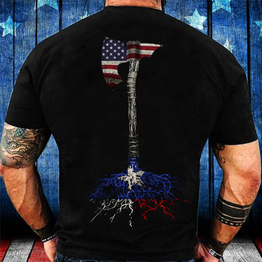 Axe American Grown With Texas Roots Shirt Men's Patriotic T-Shirts Gifts For Texans Axe American Grown With Texas Roots Shirt Men's Patriotic T-Shirts Gifts For Texans