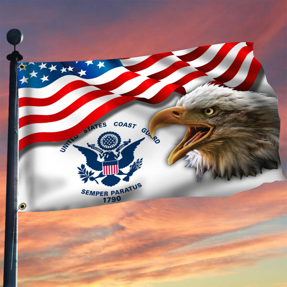 Bald Eagle United States Coast Guard Flag American Flag Coast Guard Military 4th Of July Decor Bald Eagle United States Coast Guard Flag American Flag Coast Guard Military 4th Of July Decor