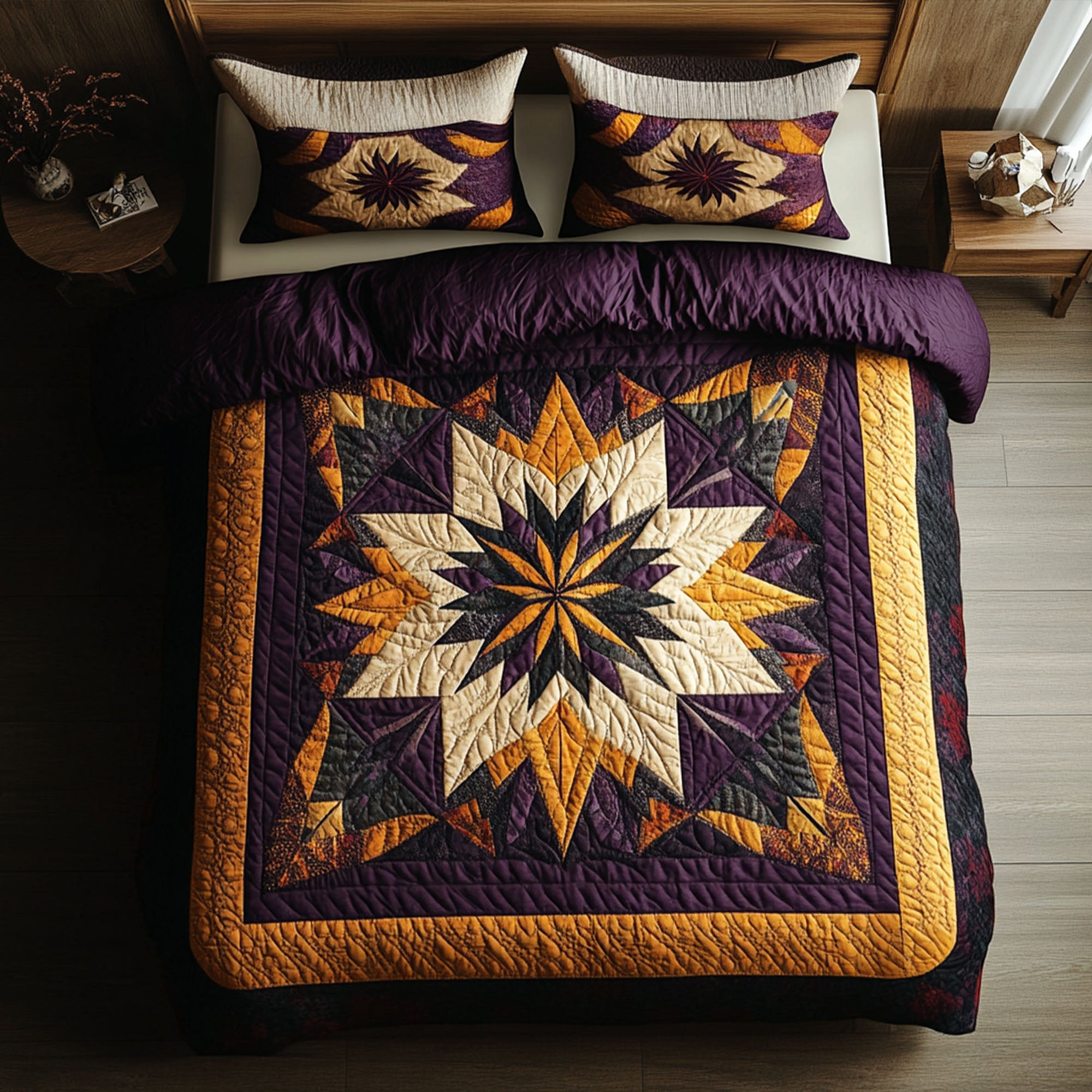 Barnstar Harmony Quilted Bedding Set Duvet Cover Bedspreads Gifts For Mom Who Has Everything