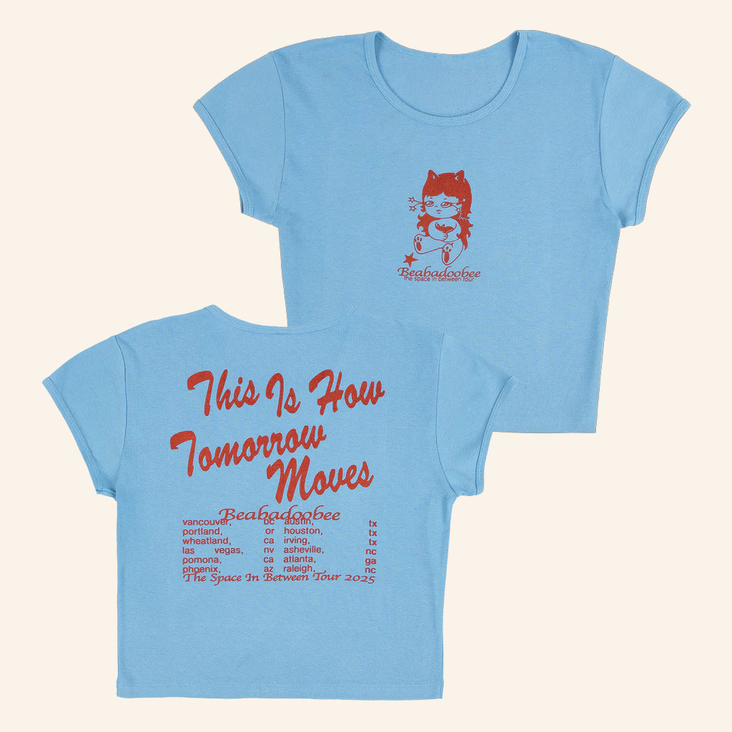 Beabadoobee Merch The Space In Between Tour 2025 Baby Tee Gifts For Girlfriend Beabadoobee Merch The Space In Between Tour 2025 Baby Tee Gifts For Girlfriend