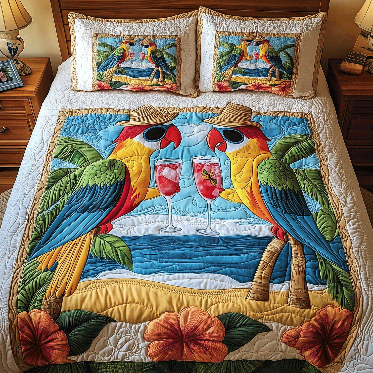 Beachside Dreams Quilted Bedding Set Duvet Cover Bedspread Ocean Themed Gift Ideas Beachside Dreams Quilted Bedding Set Duvet Cover Bedspread Ocean Themed Gift Ideas