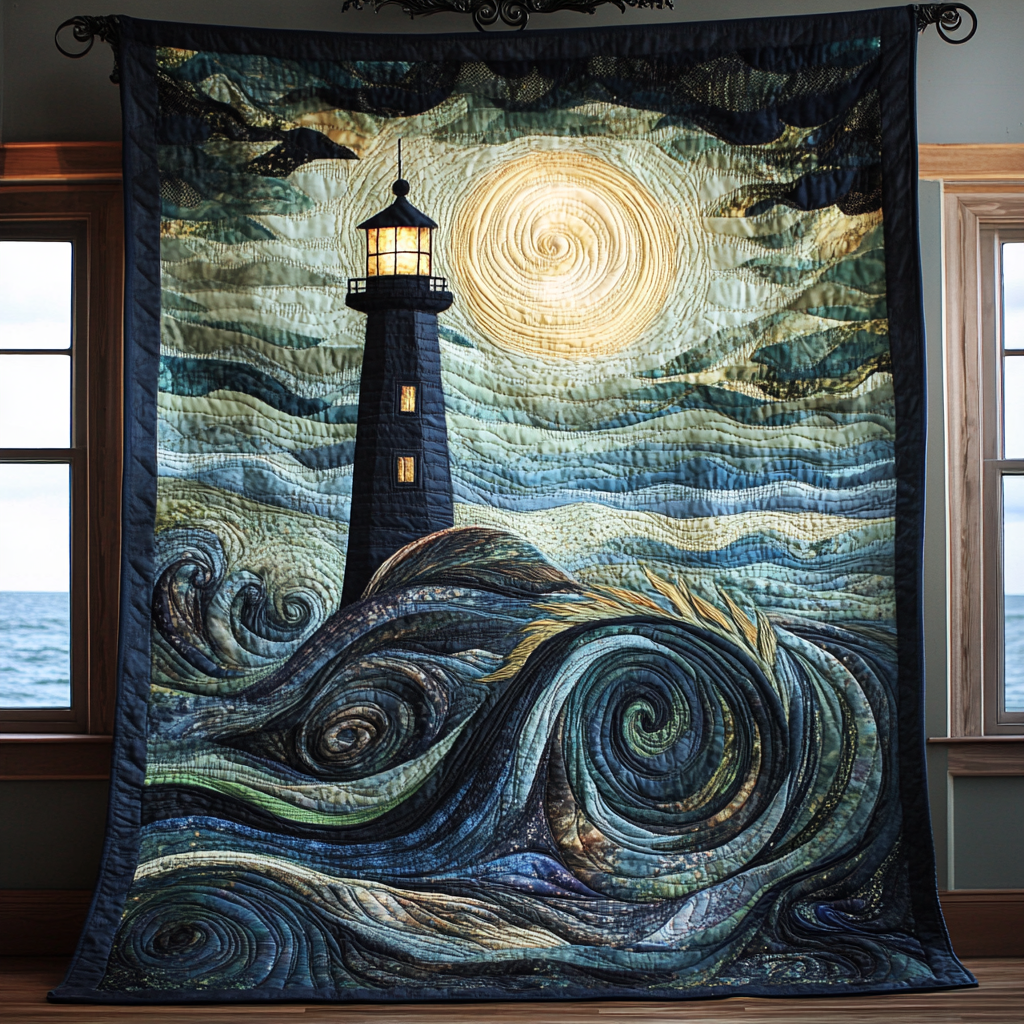 Beacon of Hope Quilted Blanket Cute Colorful Blanket Lighthouse Christmas Gifts Beacon of Hope Quilted Blanket Cute Colorful Blanket Lighthouse Christmas Gifts