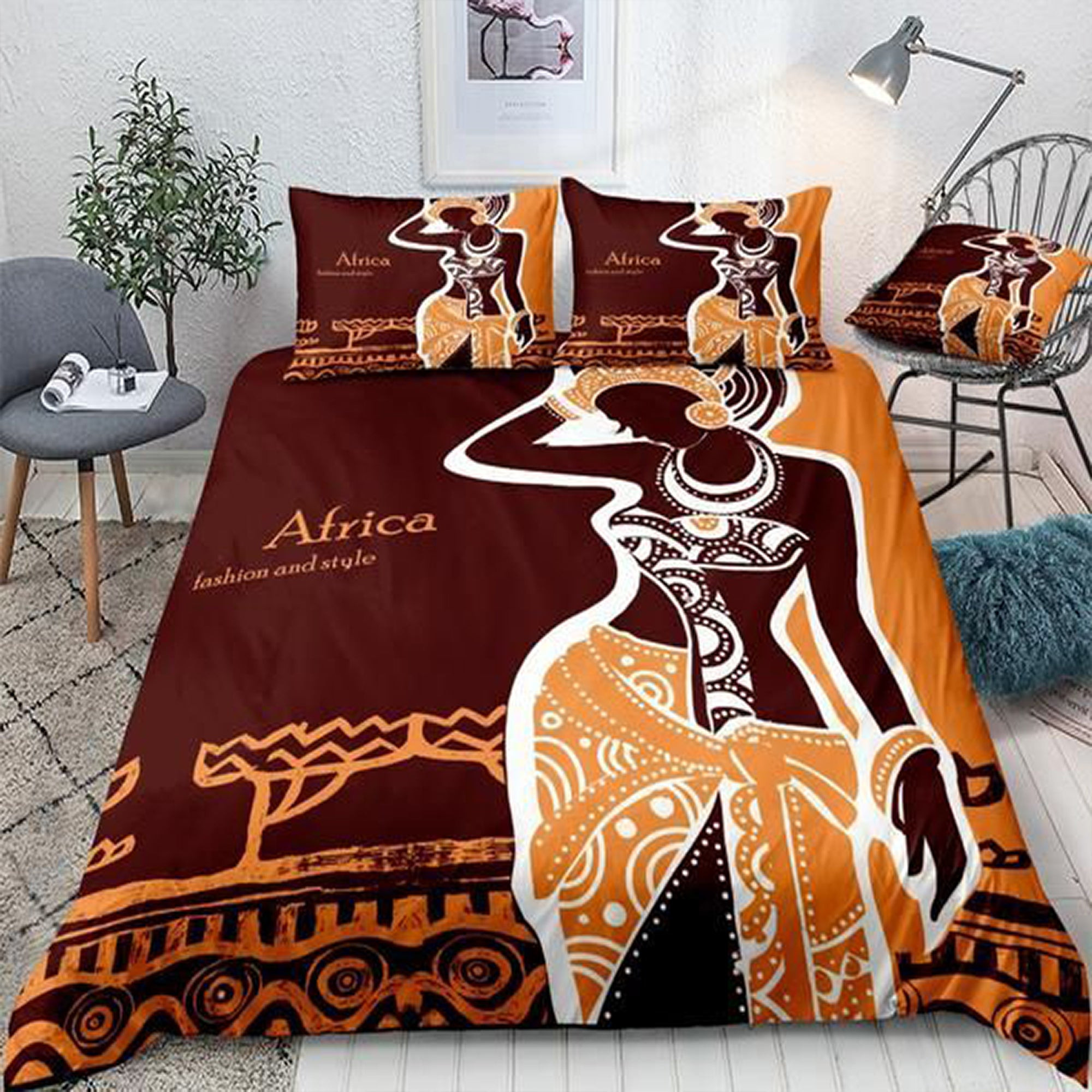 Beautiful African Woman Bedding Set Best Bed Sheets African Woman Gifts Beautiful African Woman Bedding Set Best Bed Sheets African Woman Gifts