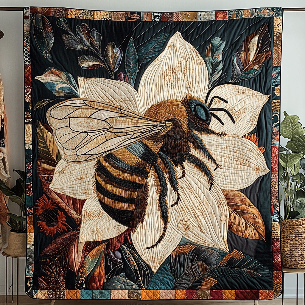 Bee Dream Quilted Blanket Nice Throw Blanket Gifts For Beekeepers Bee Dream Quilted Blanket Nice Throw Blanket Gifts For Beekeepers