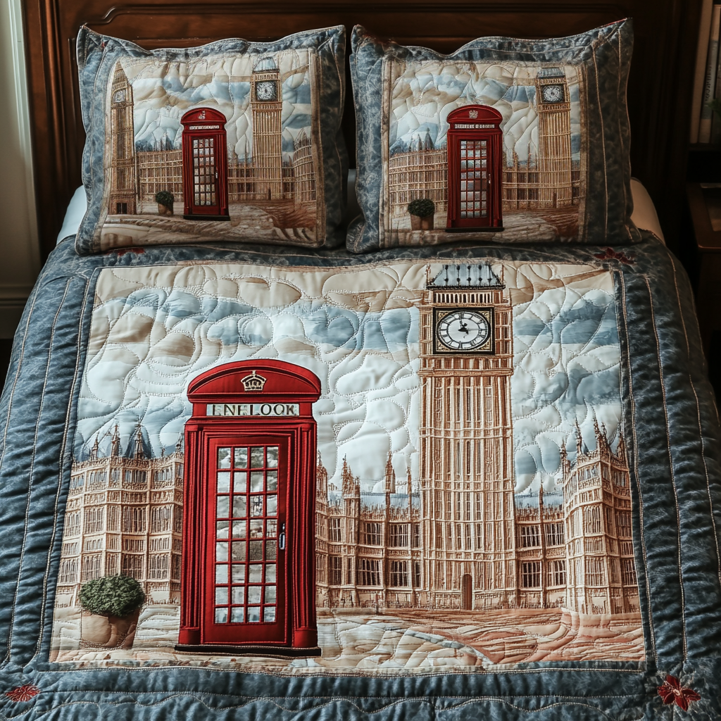 Big Ben Dream Quilted Bedding Set Duvet Cover Bedspread Gifts For People From England Big Ben Dream Quilted Bedding Set Duvet Cover Bedspread Gifts For People From England