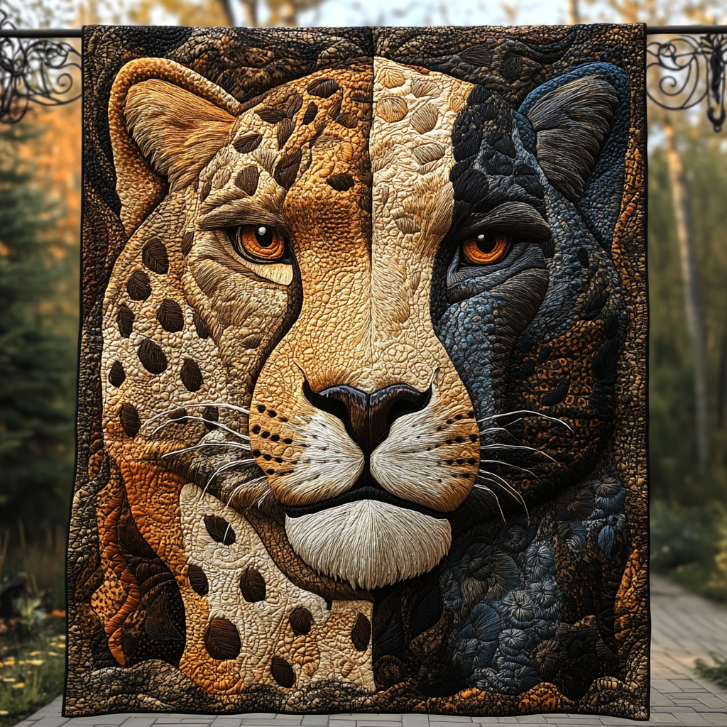 Big Cat Origin Quilted Blanket Cute Throw Blanket Novelty Cat Presents Christmas