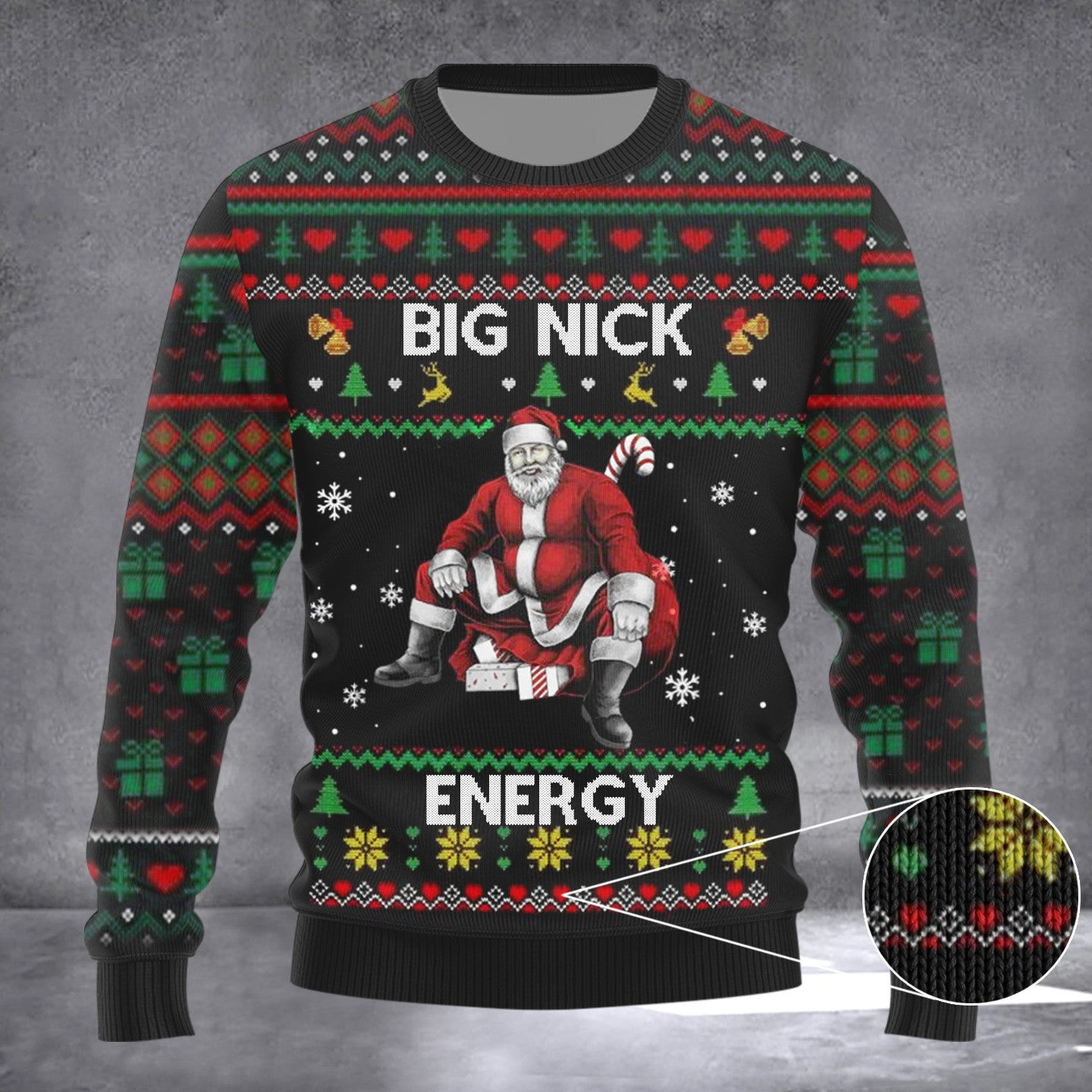 Big Nick Energy Christmas Sweater Funny Mens Ugly Christmas Sweater 2024 For Adults Big Nick Energy Christmas Sweater Funny Mens Ugly Christmas Sweater 2024 For Adults