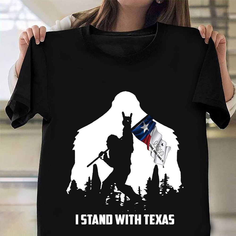 Bigfoot I Stand With Texas Shirt Come And Take It Razor Wire Texas T-Shirt Bigfoot I Stand With Texas Shirt Come And Take It Razor Wire Texas T-Shirt