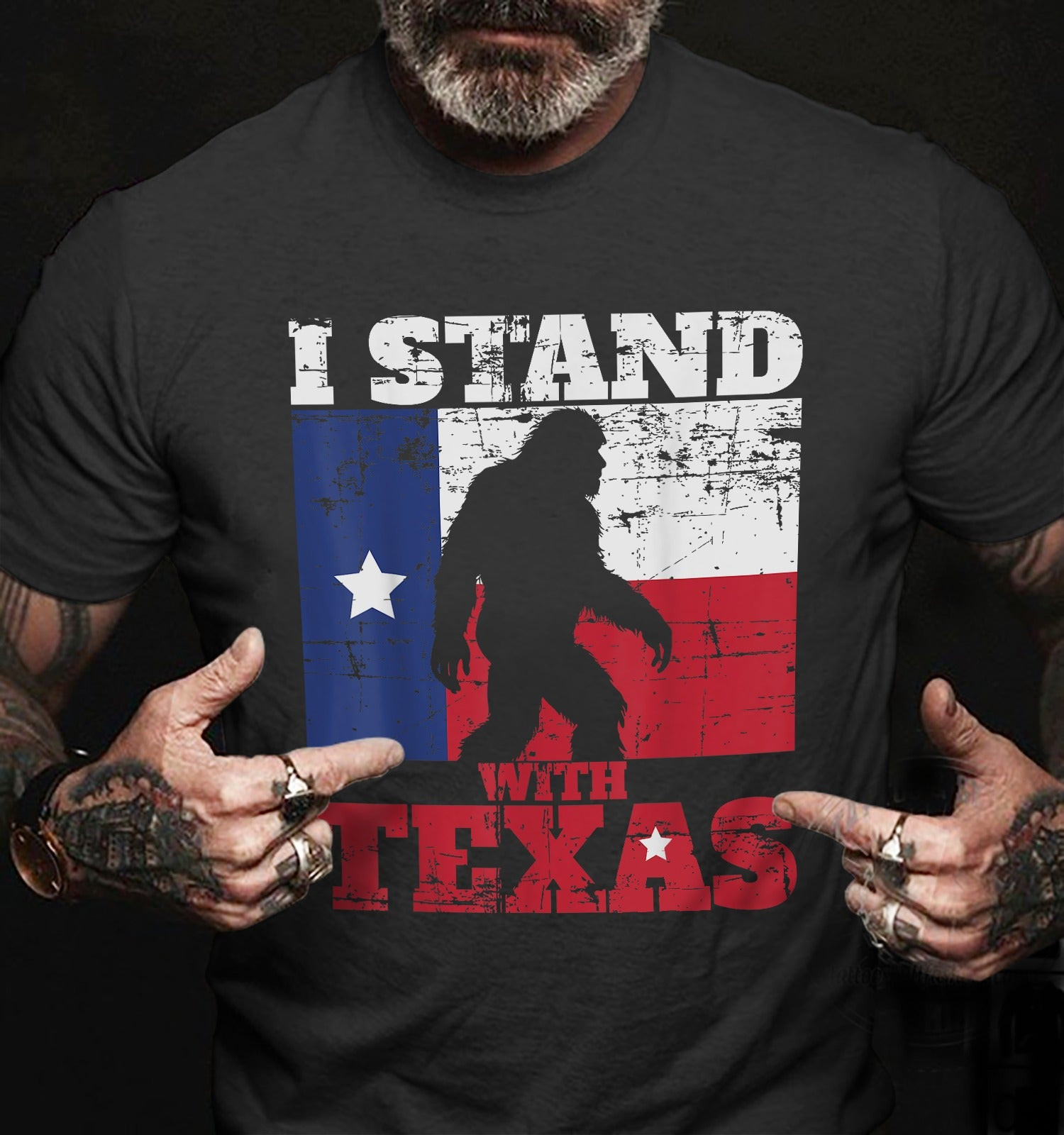Bigfoot I Stand With Texas Shirt Sasquatch Texans Support Clothing Bigfoot I Stand With Texas Shirt Sasquatch Texans Support Clothing