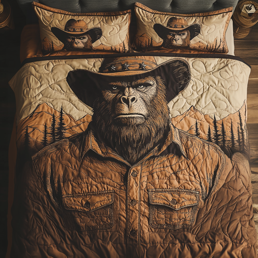 Bigfoot Legend Quilted Bedding Set Duvet Cover Merch Funny Sasquatch Gifts Bigfoot Legend Quilted Bedding Set Duvet Cover Merch Funny Sasquatch Gifts