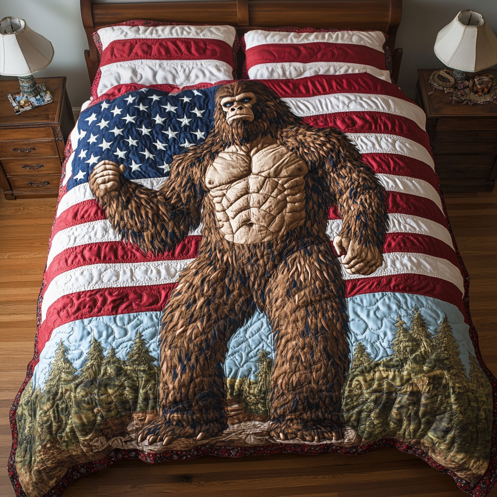 Bigfoot Pride Quilted Bedding Set Duvet Cover Merch Sasquatch Gag Gifts Bigfoot Pride Quilted Bedding Set Duvet Cover Merch Sasquatch Gag Gifts
