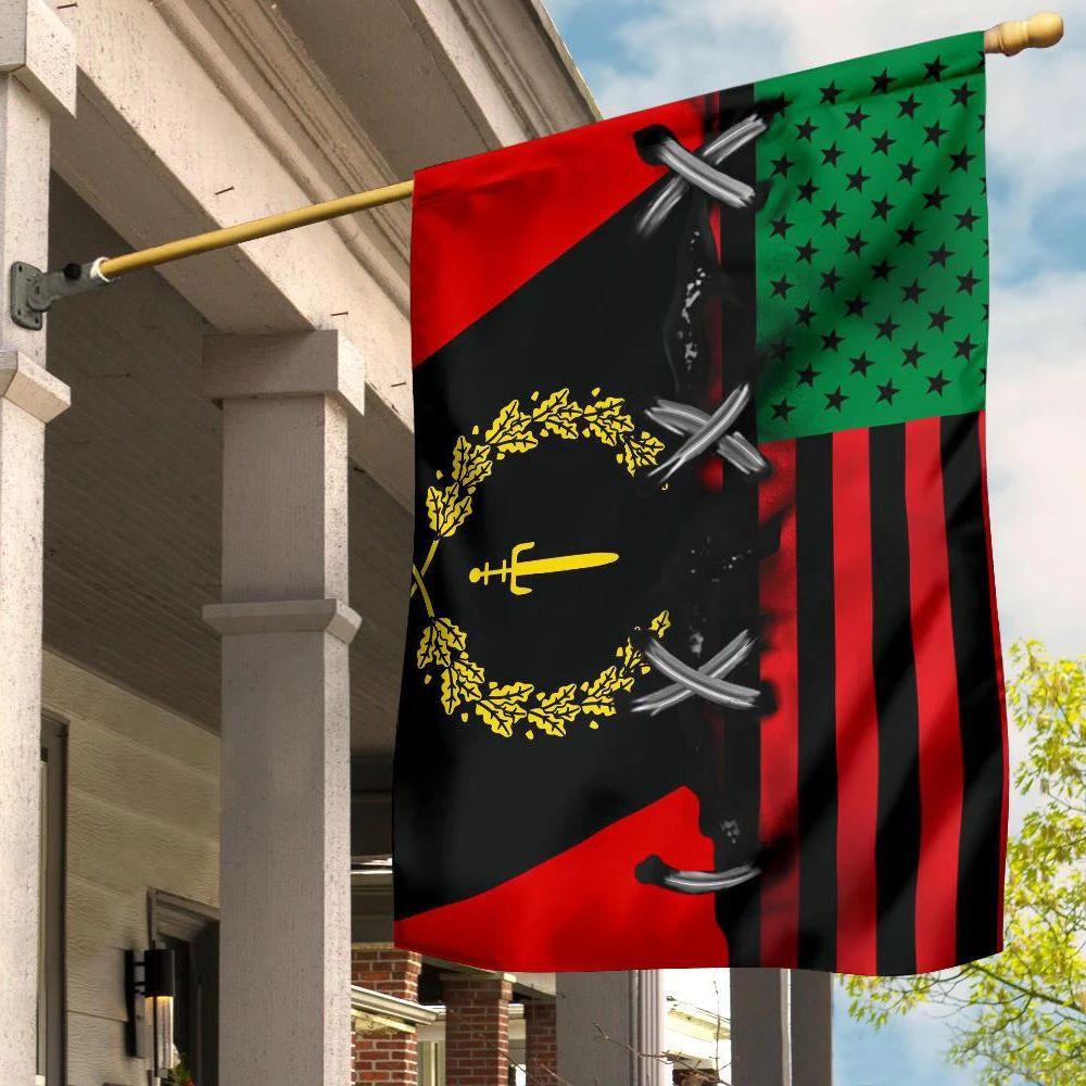Black American Heritage Flag And African American Flag Honor Black People Liberation Black American Heritage Flag And African American Flag Honor Black People Liberation