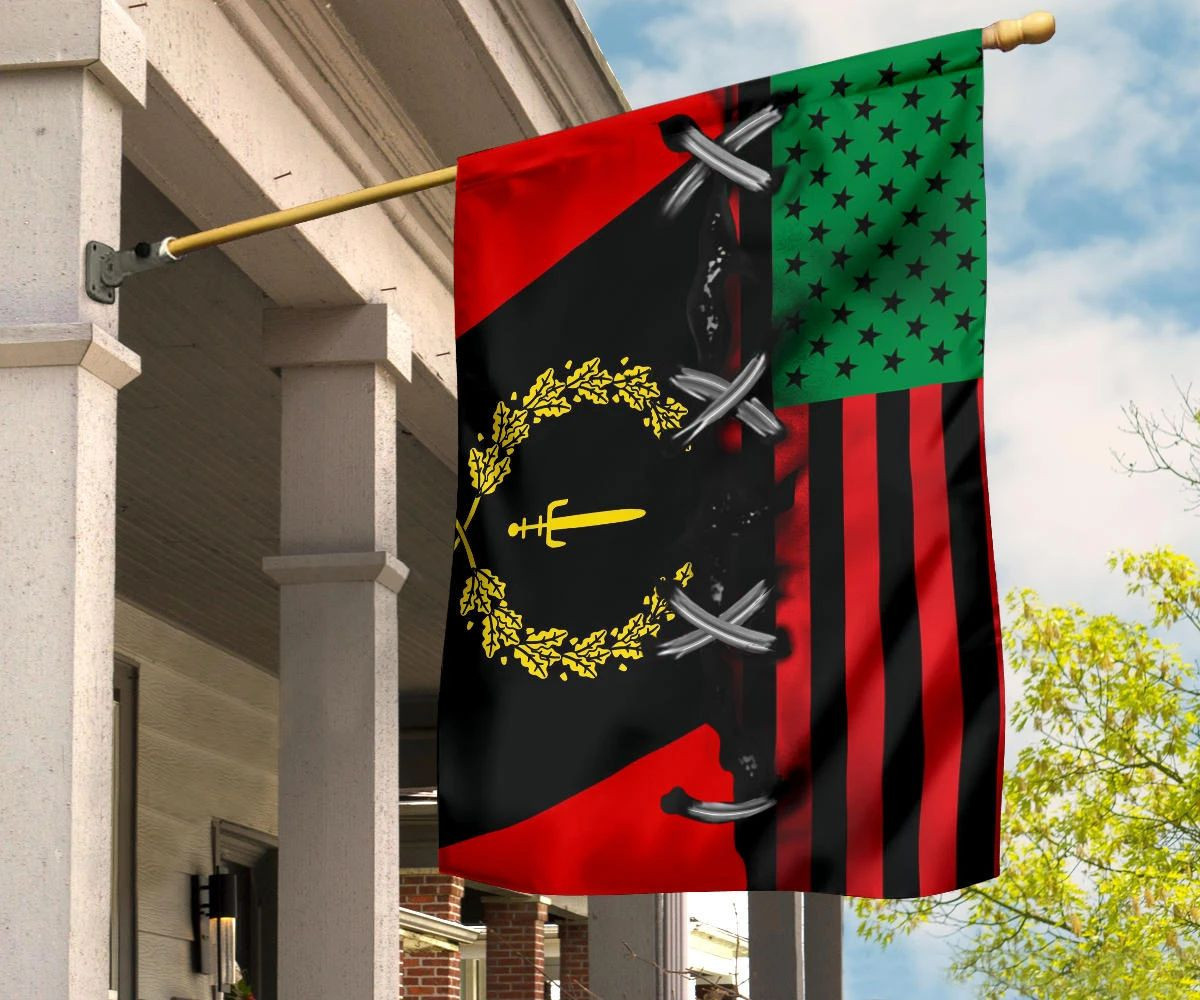 Black American Heritage Flag And African American Flag Honor Black People Liberation Black American Heritage Flag And African American Flag Honor Black People Liberation