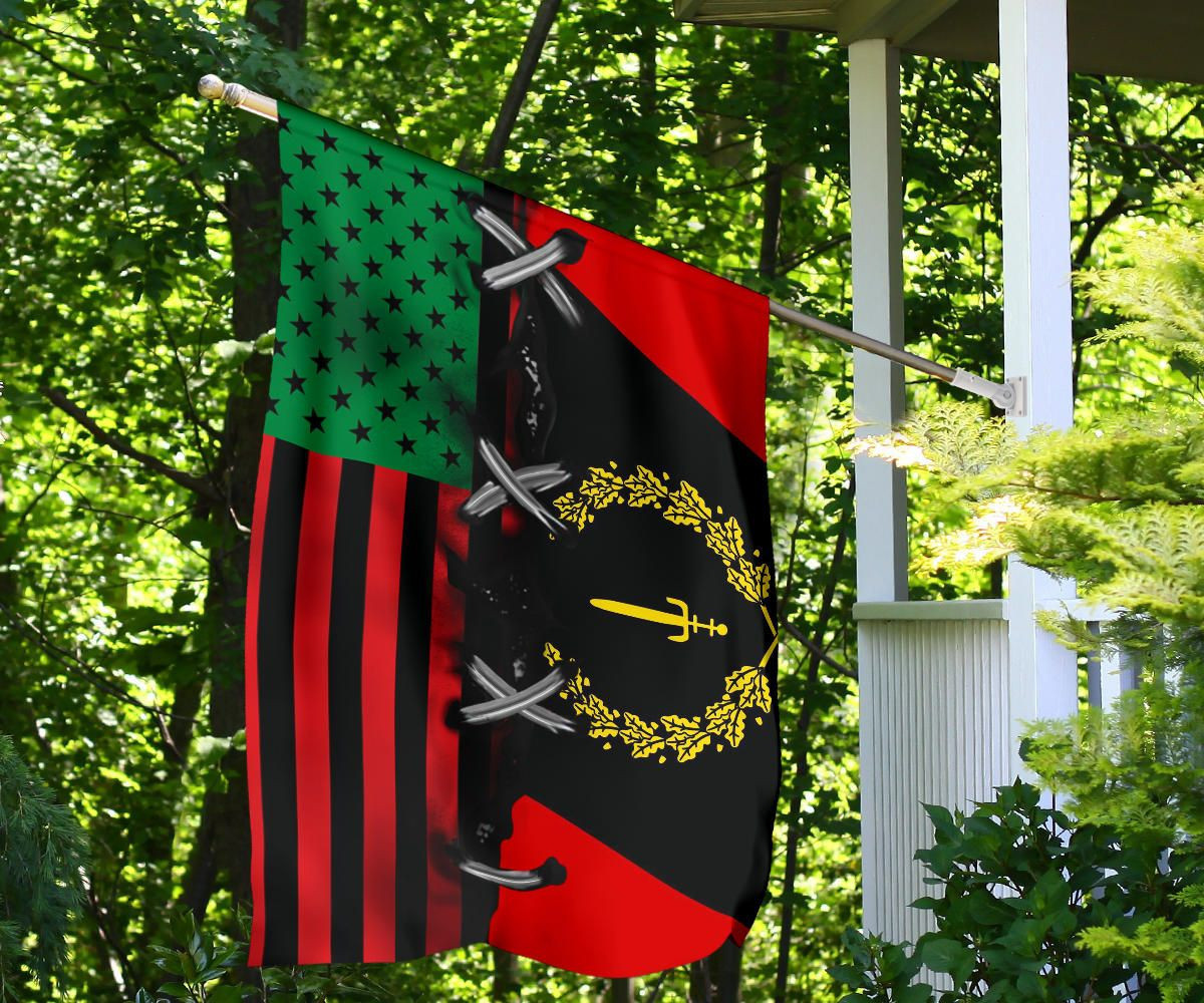 Black American Heritage Flag And African American Flag Honor Black People Liberation Black American Heritage Flag And African American Flag Honor Black People Liberation