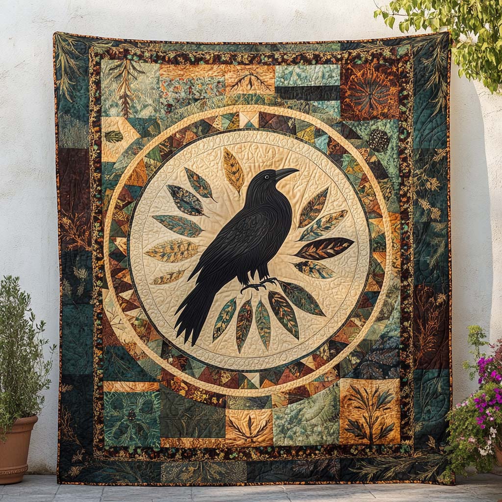 Black Feathered Soul Quilted Blanket Nice Throw Blanket Raven Crow Themed Gifts Black Feathered Soul Quilted Blanket Nice Throw Blanket Raven Crow Themed Gifts