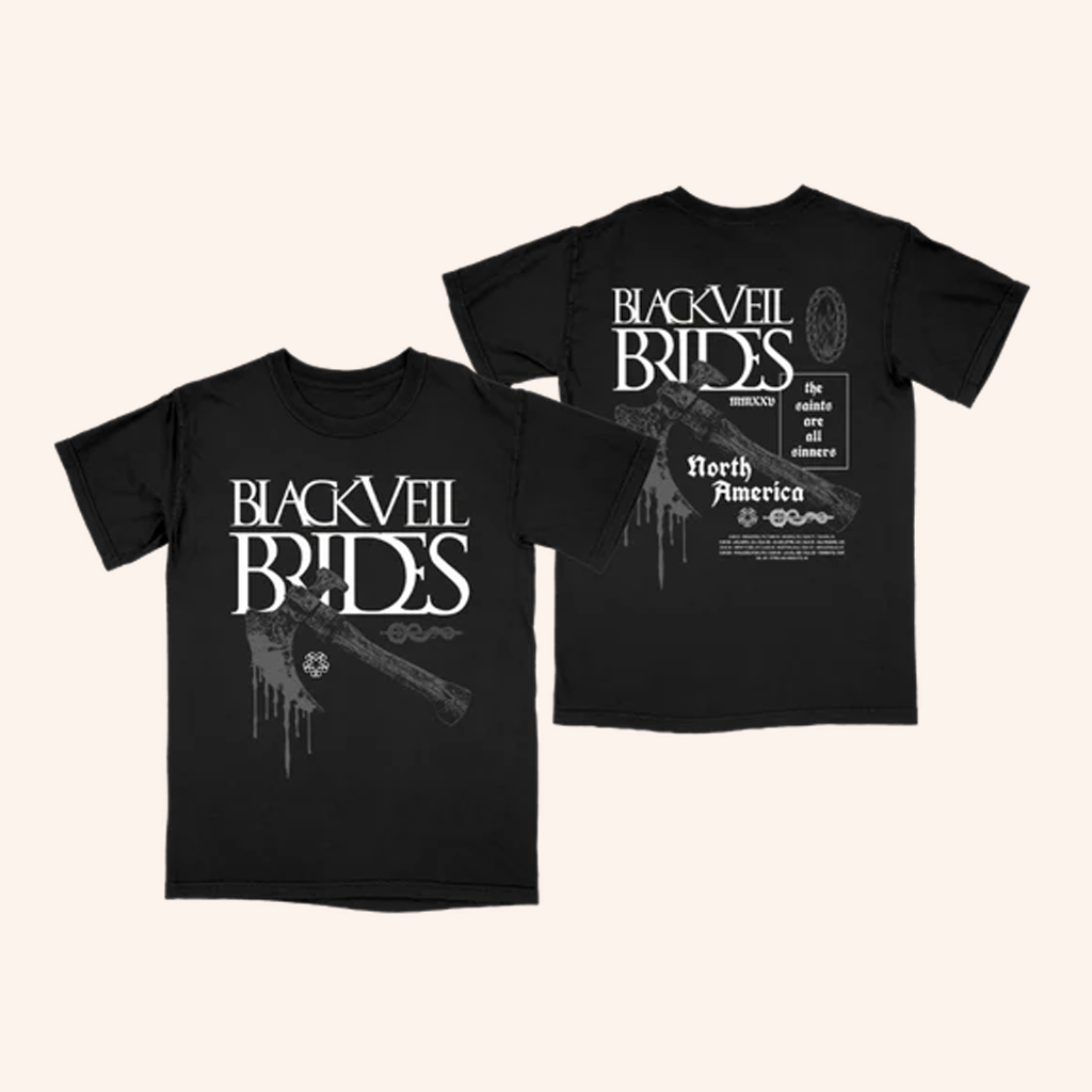 Black Veil Brides Merch Axe Blood Black T-Shirt Best Gifts For Rock Music Lovers Black Veil Brides Merch Axe Blood Black T-Shirt Best Gifts For Rock Music Lovers