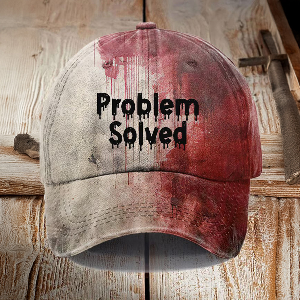 Bloody Halloween Problem Solved Hat Scary Horror Hat Halloween Gifts For Him Bloody Halloween Problem Solved Hat Scary Horror Hat Halloween Gifts For Him